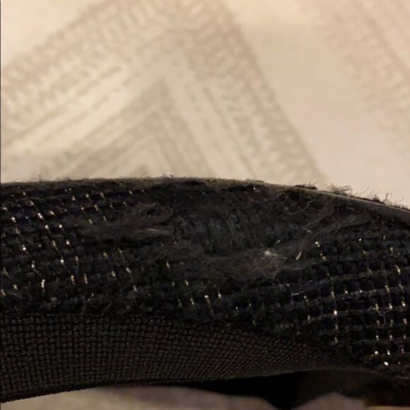 Tory Burch Black Caroline Arabia Elastic Flats - Size 7 1/2 - Picture 5 of 7